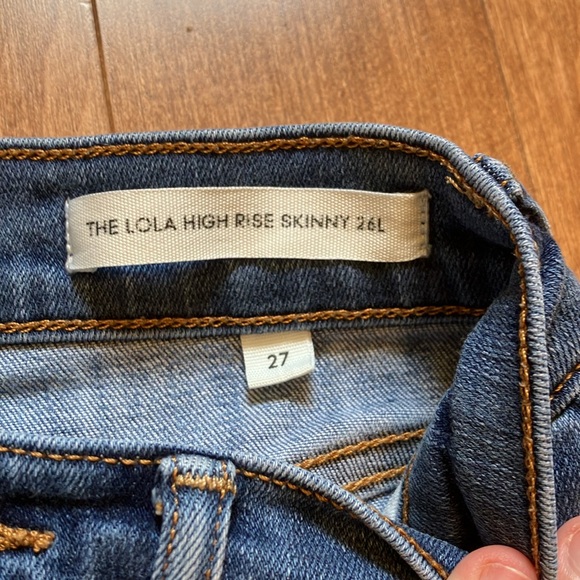 Denim Forum Lola High Rise Skinny Jean 26L - Size 27 - Picture 2 of 3